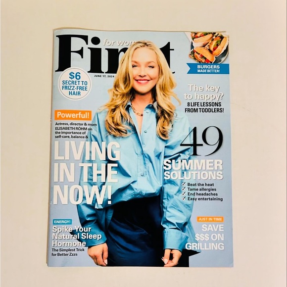 ⭐️5 For 25⭐️ For Women First Magazine - June 17, 2024 - Elisabeth Rohm - Picture 1 of 4